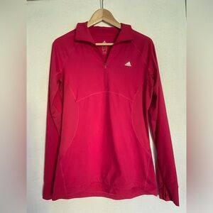 Adidas climalite 1/4 zip athletic running pullover